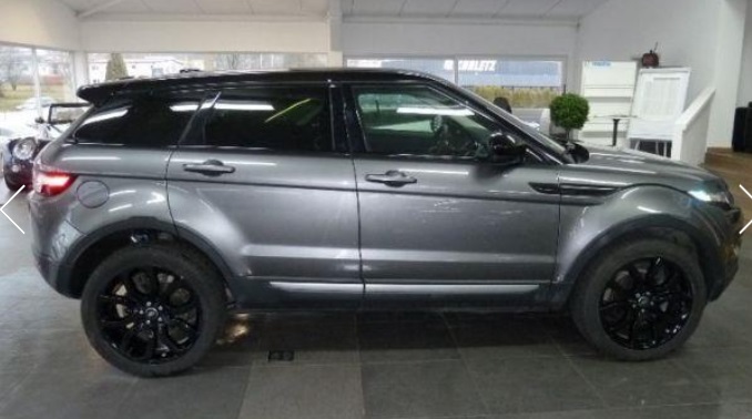 Left hand drive car LANDROVER RANGE ROVER EVOQUE (01/08/2015) - 